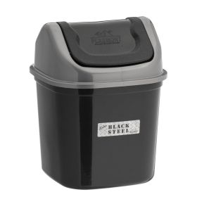 Plasmont Lixeira 7l. Basc. Black Steel Ref 560