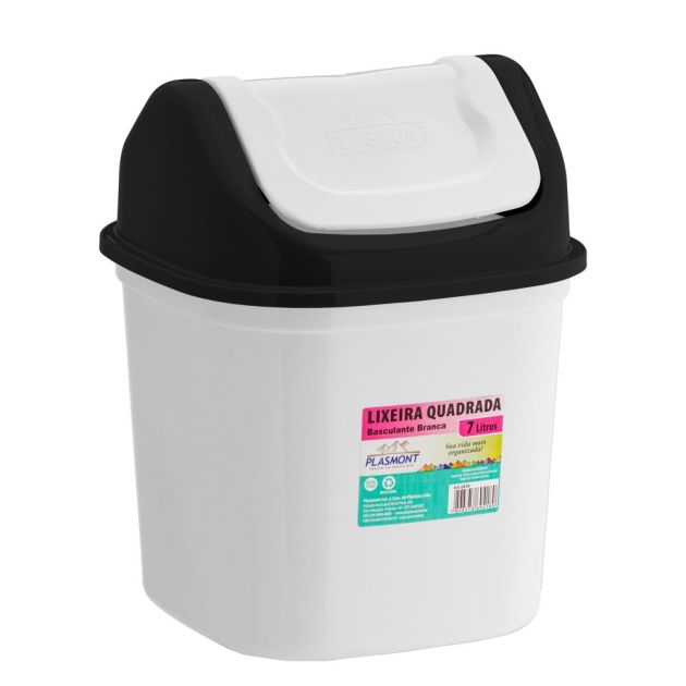 Plasmont Lixeira 7l. Basculante Dec. 418