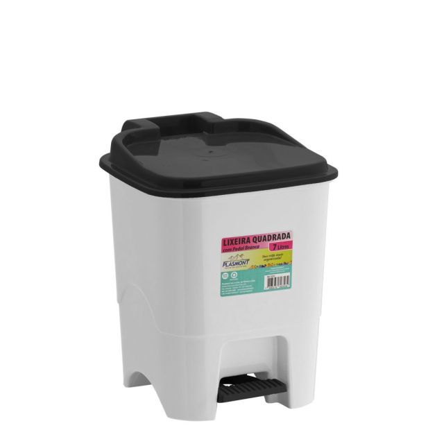 Plasmont Lixeira c/pedal 7l. Ref 353