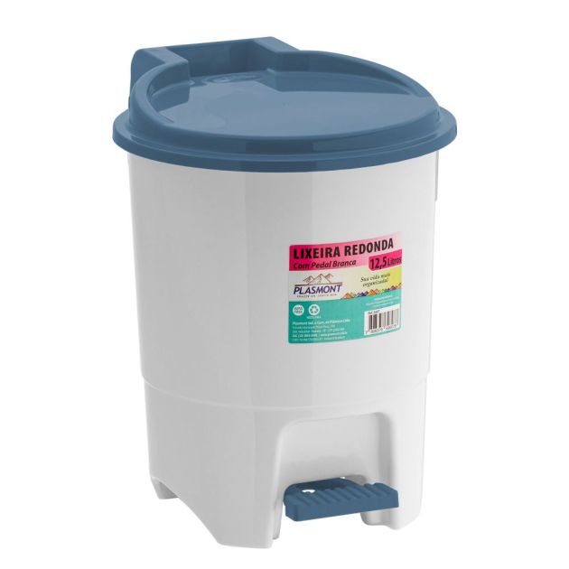 Plasmont Lixeira c/pedal Red. 12,5lt Dec. R:607