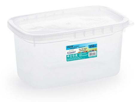 Plasmont Pote Pratico Retang. 850ml Transp R:115