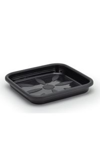 Plasmont Prato Vaso Quad.n2 Preto 23,5 cm R: 186