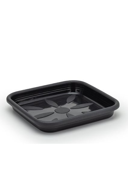Plasmont Prato Vaso Quad.n2 Preto 23,5 cm R: 186