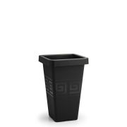 Plasmont Vaso Grego Coluna Quad. 13 Lto Preto R:477
