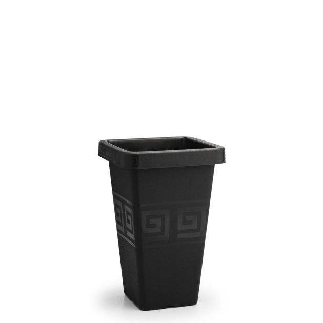 Plasmont Vaso Grego Coluna Quad. 13 Lto Preto R:477