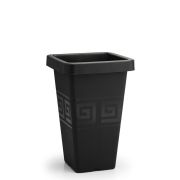 Plasmont Vaso Grego Coluna Quad. 19,5 Lto Preto R:480