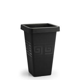 Plasmont Vaso Grego Coluna Quad. 19,5 Lto Preto R:480