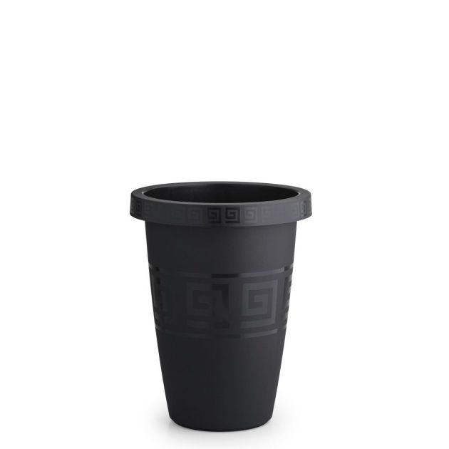 Plasmont Vaso Grego Coluna Red. 14,5 Lto Preto R:486