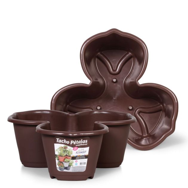 Plasmont Vaso Petalas Empilhavel 1,0 Lto Cafe R: 595