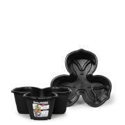 Plasmont Vaso Petalas Empilhavel 4 Lts Preto Rf0779