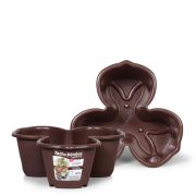 Plasmont Vaso Petalas Empilhavel 8 Lts Café Rf-786