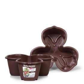 Plasmont Vaso Petalas Empilhavel 8 Lts Café Rf-786