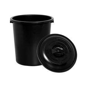 Plasnew Cesto Fechado Preto 27litros