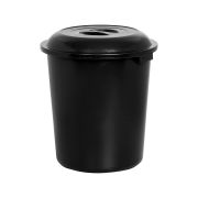 Plasnew Cesto Fechado Preto 97litros