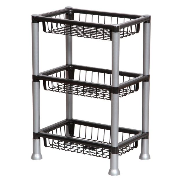 Plasnew Fruteira Retangular Empilhavel 3 Andares