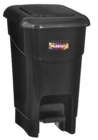 Plasnew Lixeira com Pedal Black 40lts