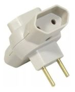 Plugue Três Saídas  Encartelado - Vidal