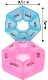 Porta Comprimidos Plast. 8cm
