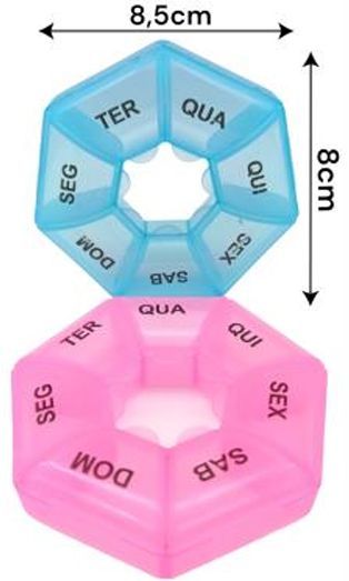 Porta Comprimidos Plast. 8cm
