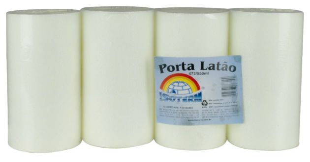 Porta Latao 473/550 ml Isopor c/4 Peças