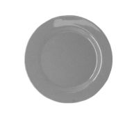 Prato Melamina Sobremesa Cinza 20cm