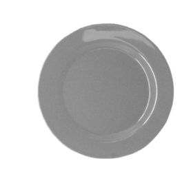 Prato Melamina Sobremesa Cinza 20cm