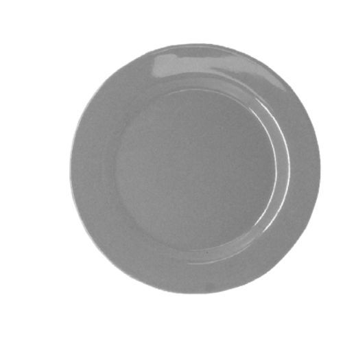 Prato Melamina Sobremesa Cinza 20cm