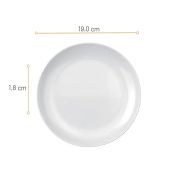 Prato Raso  Opaline Blanc 27 Cm