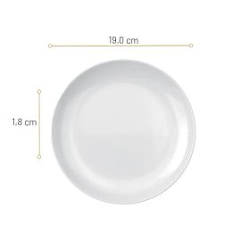 Prato Raso  Opaline Blanc 27 Cm