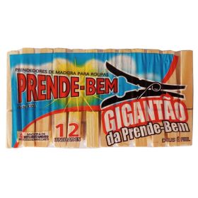 Prendedor de Madeira Gigantão 12/1