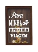 Quadro Porta Moedas 18x24x5cm Mdl