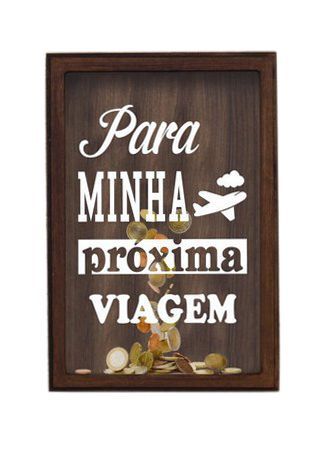 Quadro Porta Moedas 18x24x5cm Mdl