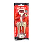 Saca Rolhas Inox Mercurio 19x7x5cm Cartela Dp0289