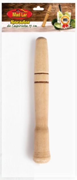 Socador de Caipirinha 17 cm Madeira Ref:108