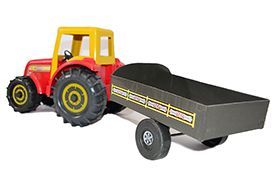 Trator Tracado c/carreta 48cm R:14