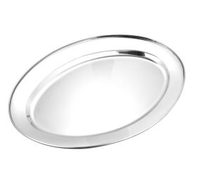 Travessa Oval 40cm Brilhante Inox- Dp0916