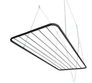 Varal de Teto em Aço 0,90x0,56 Mt Preto