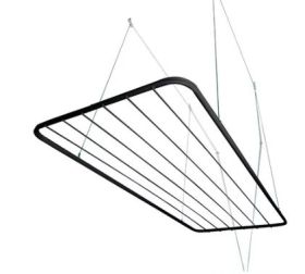 Varal de Teto em Aço 0,90x0,56 Mt Preto