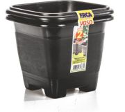 Vaso Jogo 2 Pc Quadrado Preto 800 ml Ref: 1383