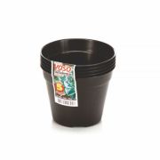 Vaso Jogo 5 Pc Redondo Suculenta Preto 150 ml Ref: 2805