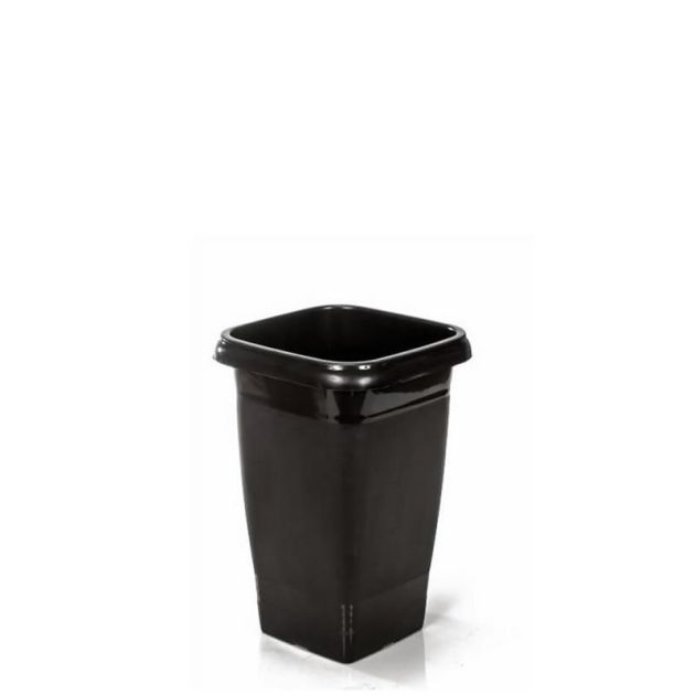 Vaso Plastico Coluna Preto 8 Ltos Erca