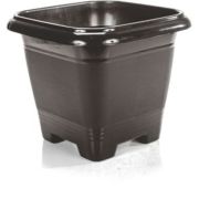 Vaso Plastico Quadrado 800ml Preto R:1366